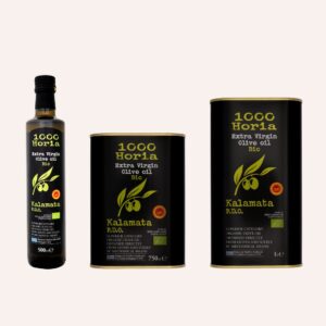 1000 Χωριά - Βιολογικό Εξαιρετικό Παρθένο Ελαιόλαδο Καλαμάτας Π.Ο.Π.